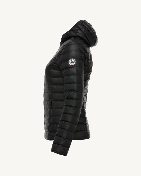 Doudoune Légère à Capuche Noir Cloe Jott