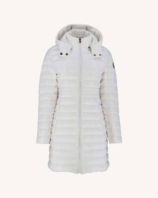 Jott Doudoune Longue à Capuche New In Blanc Vero