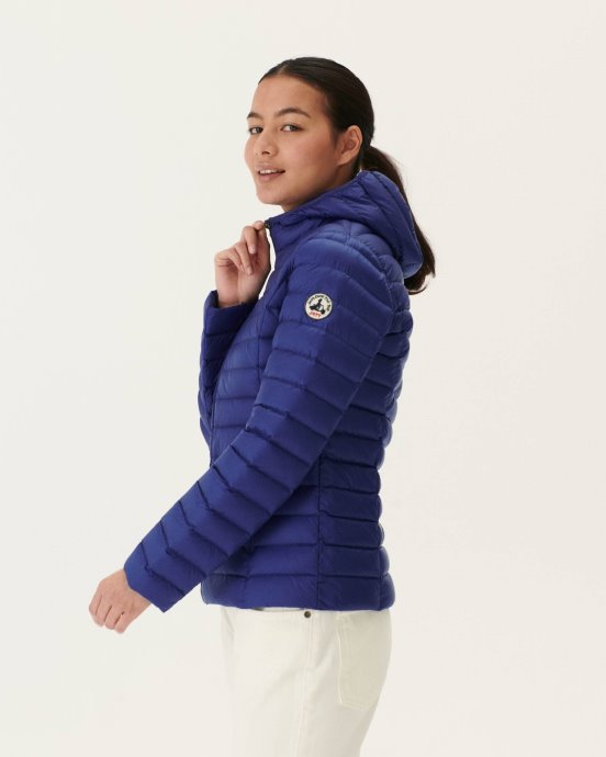 Jott New In Doudoune Légère à Capuche Denim Foncé Cloe