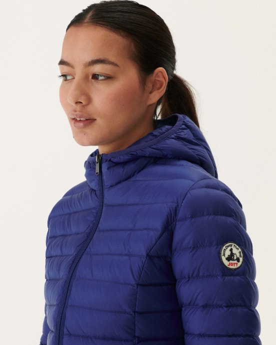 Jott New In Doudoune Légère à Capuche Denim Foncé Cloe