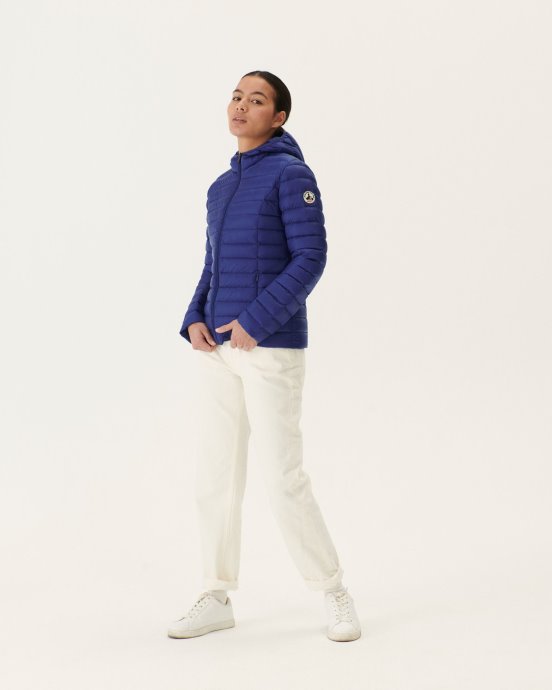 Jott New In Doudoune Légère à Capuche Denim Foncé Cloe