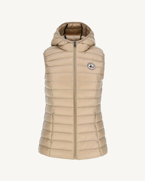 Jott Doudoune Sans Manche New In Light Beige Mali