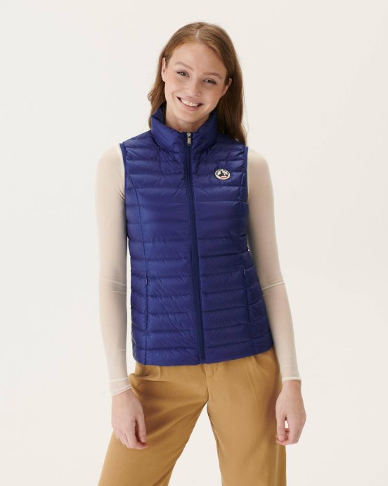 Jott Doudoune Sans Manches New In Light Denim Foncé Seda