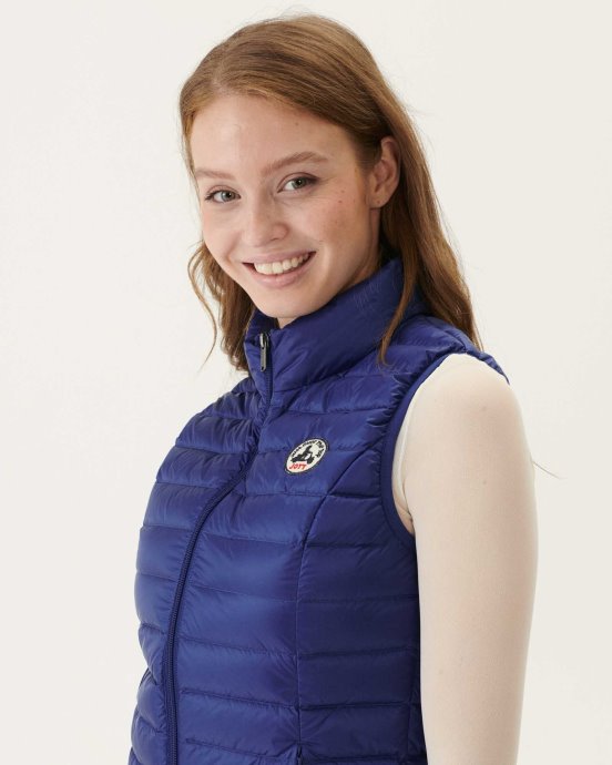 Jott Doudoune Sans Manches New In Light Denim Foncé Seda