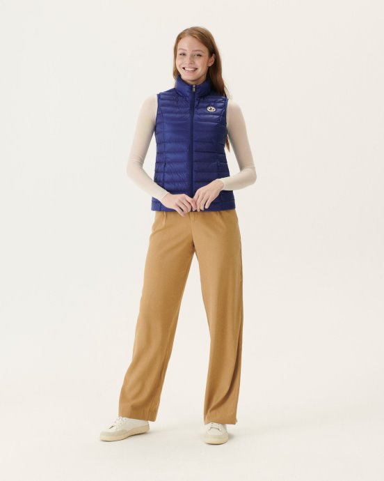 Jott Doudoune Sans Manches New In Light Denim Foncé Seda