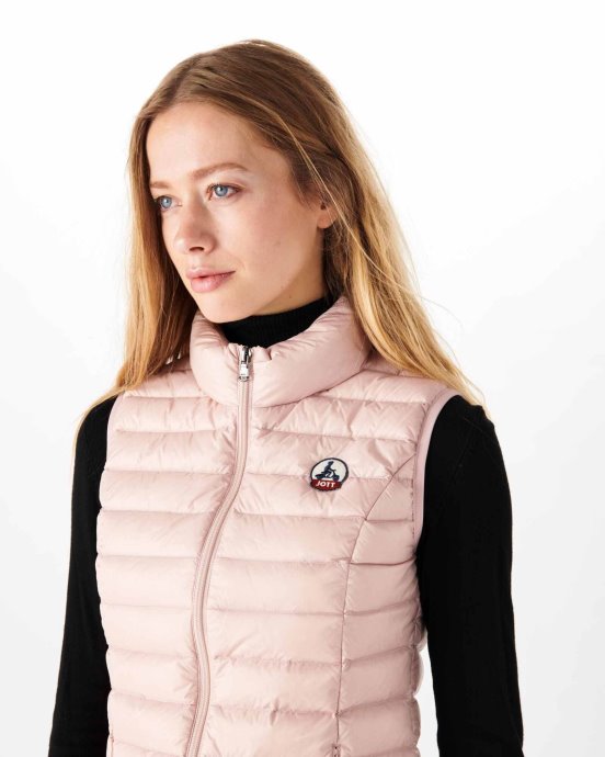 Jott Doudoune Sans Manches New In Light Rose Pale Seda