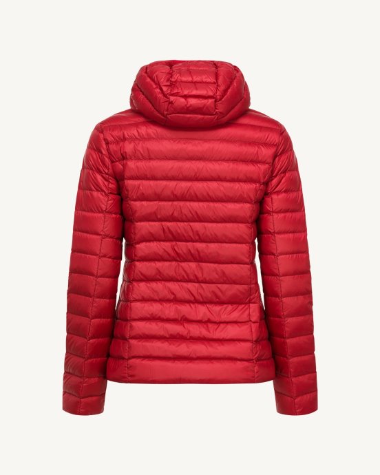 Doudoune Légère à Capuche Rouge Cloe Jott
