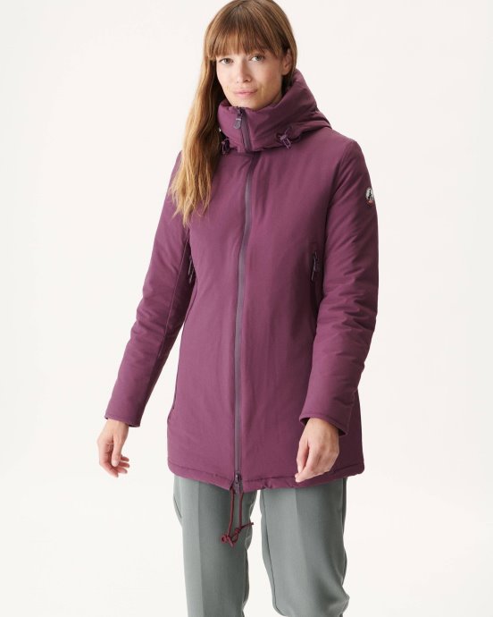 Doudoune à Capuche Aubergine Siberie Jott Neuve
