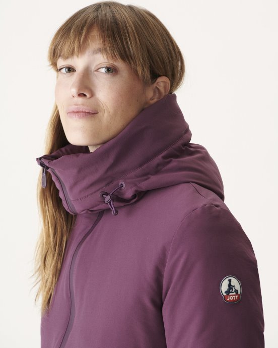 Doudoune à Capuche Aubergine Siberie Jott Neuve