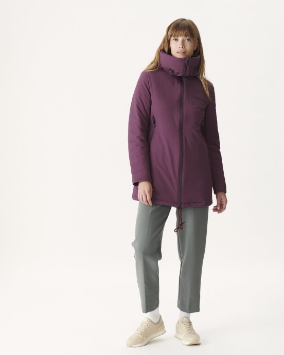 Doudoune à Capuche Aubergine Siberie Jott Neuve