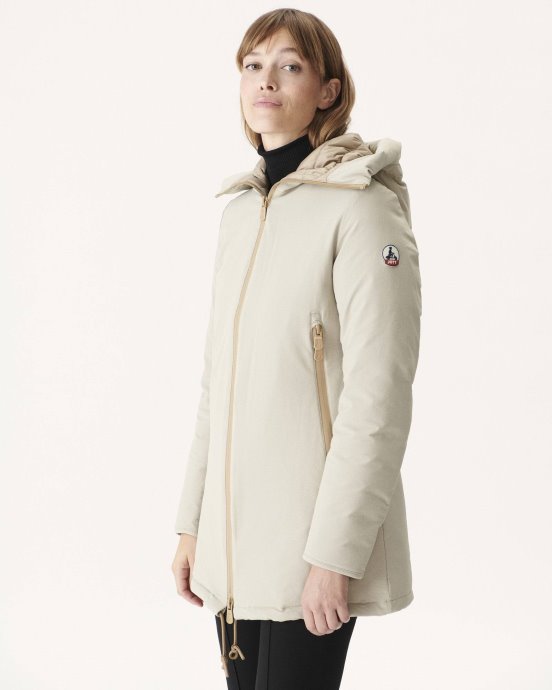 Jott Doudoune New In à Capuche Beige Siberie