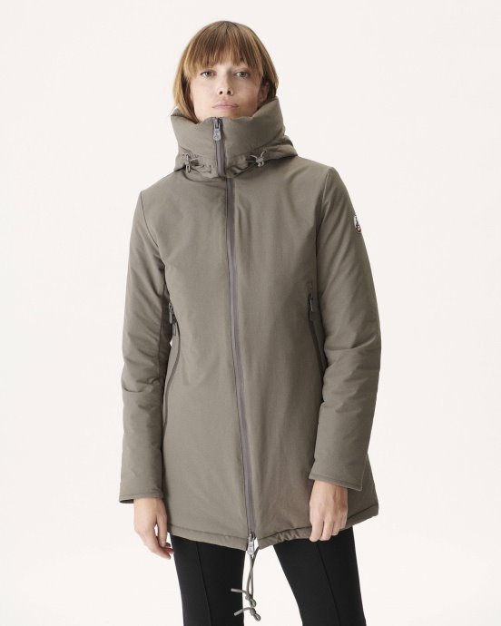 Doudoune A Capuche Taupe Siberie Jott New In