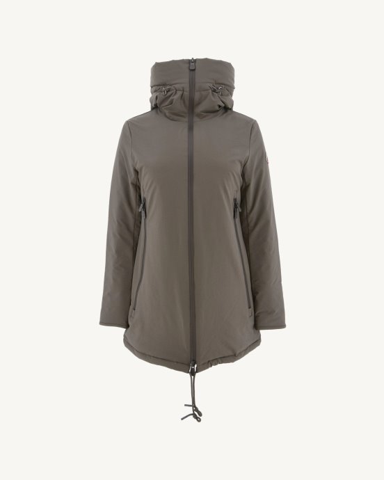Doudoune A Capuche Taupe Siberie Jott New In