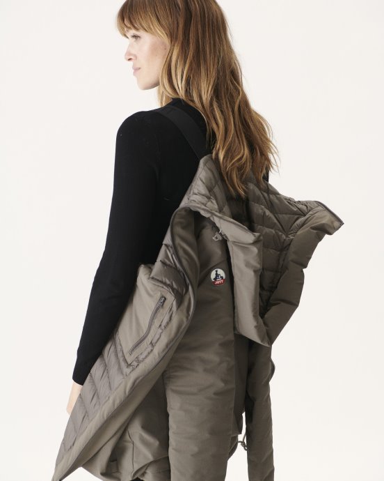 Doudoune A Capuche Taupe Siberie Jott New In