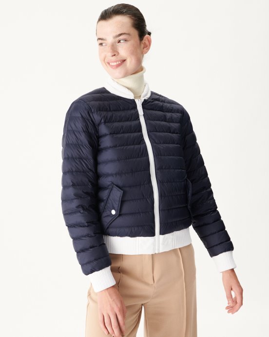 Jott Doudoune Réversible New In Blanc/marine Hanoi