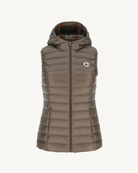 Jott Doudoune Sans Manche New In Light Taupe Mali