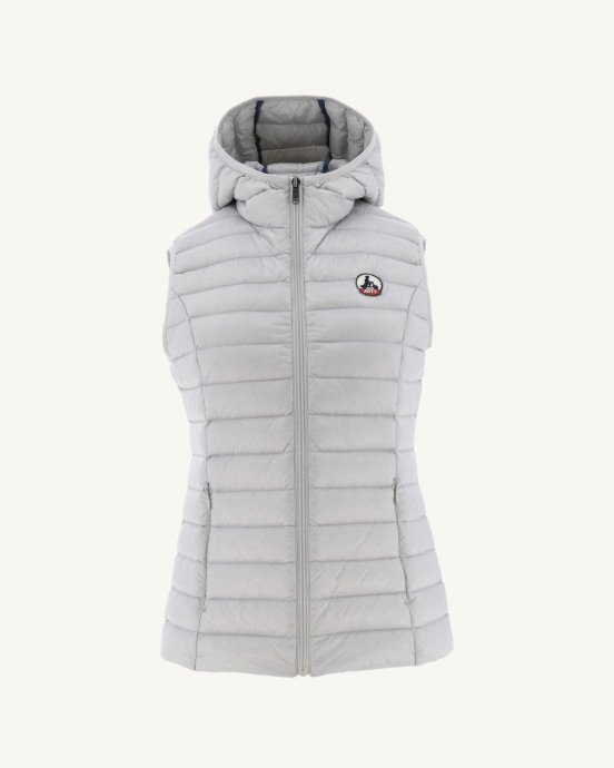 Jott Doudoune Sans Manche New In Light Mali Gris Doux