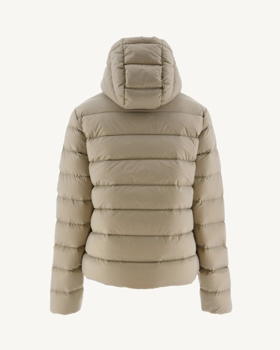 Jott New In Beige Jane Doudoune Droite à Capuche