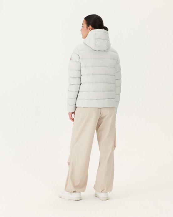 Doudoune Droite à Capuche Soft Grey Jane Jott New In
