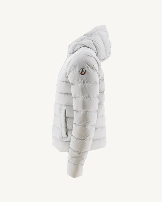 Doudoune Droite à Capuche Soft Grey Jane Jott New In