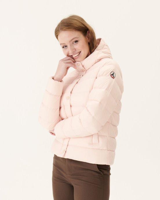Jott New In Soft Pink Jane Doudoune Droite à Capuche
