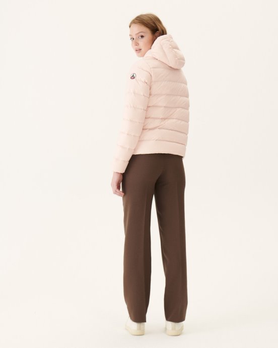 Jott New In Soft Pink Jane Doudoune Droite à Capuche