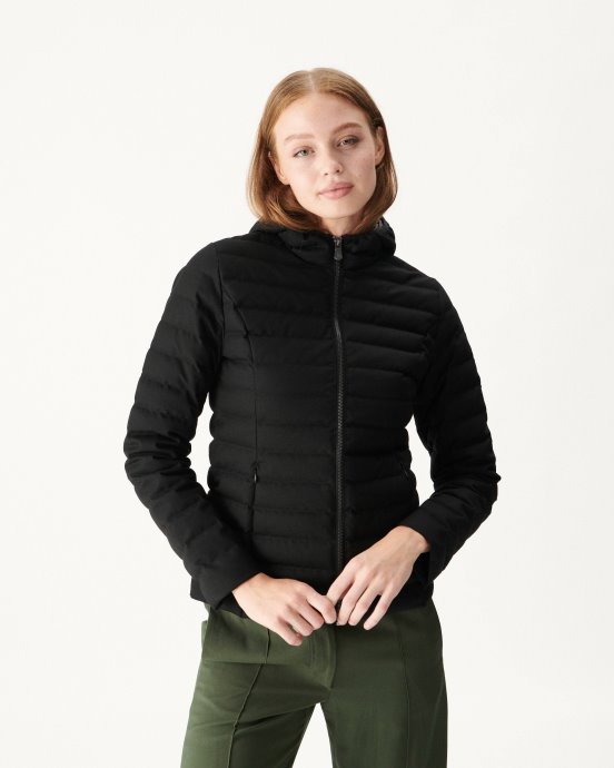 Doudoune Chaude Noire à Capuche Cloe Jott