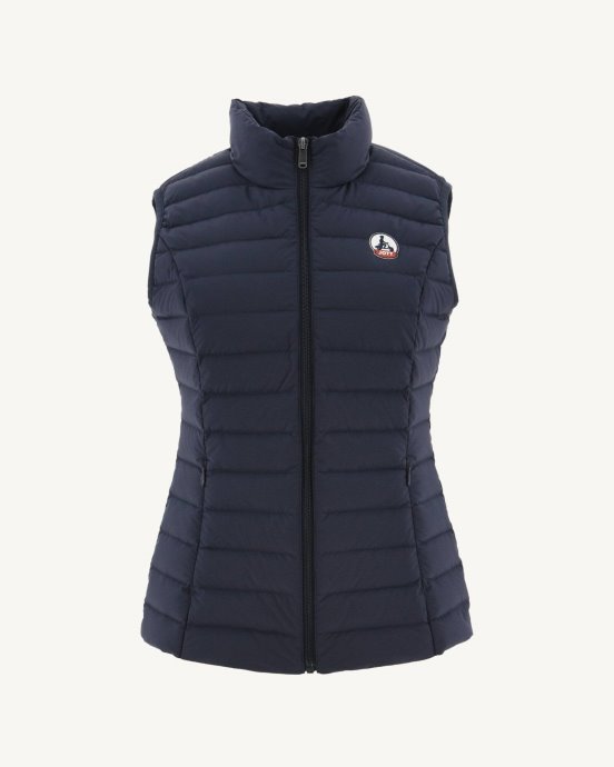 Jott New In Navy Grenada Stretch Doudoune Sans Manches