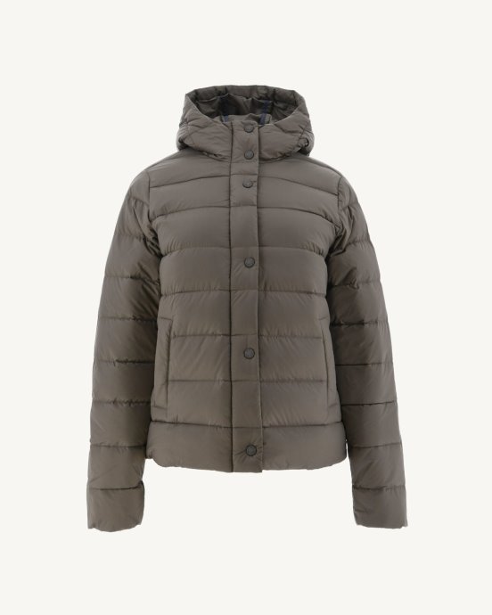 Jott New In Taupe Jane Doudoune Droite à Capuche