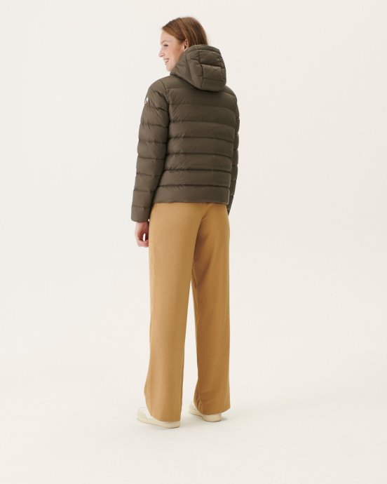 Jott New In Taupe Jane Doudoune Droite à Capuche