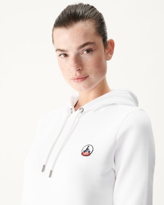Sweat à Capuche Blanc Livia Jott