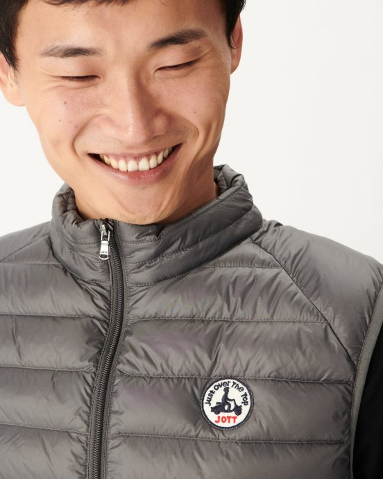 Doudoune Sans Manche Anthracite Tom Jott New In