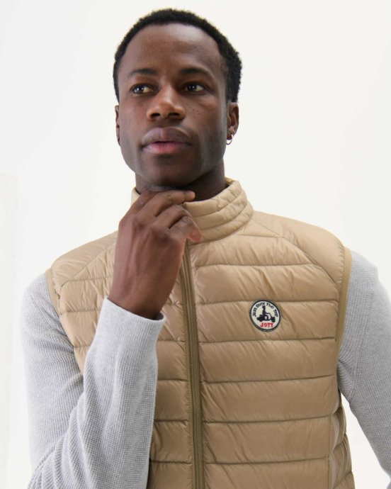Jott New In Beige Doudoune Sans Manches Tom