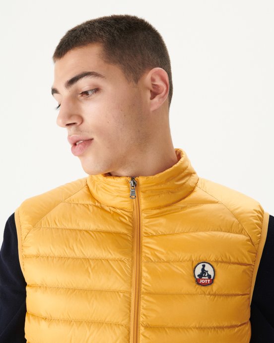 Jott New In Doudoune Sans Manches Jaune Moutarde Tom