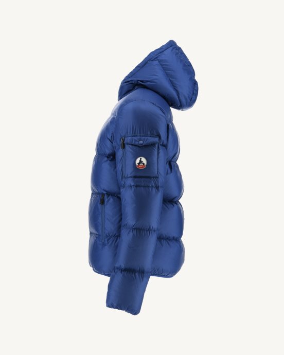 Doudoune à Capuche En Denim Foncé Java Jott