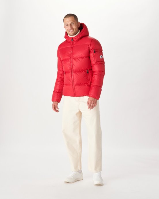Doudoune Rouge à Capuche Java Jott New In
