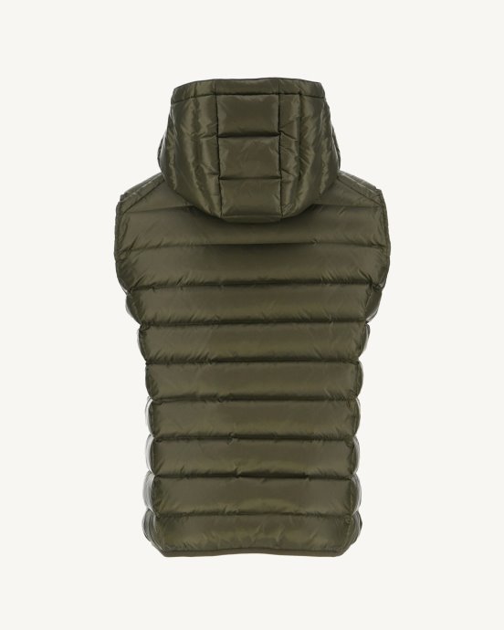 Doudoune Sans Manches Armée Argent Chaud Nouveau Dans