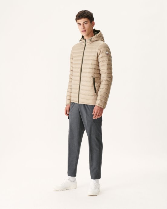 Jott New In Army/beige Doudoune Réversible à Capuche Bergen