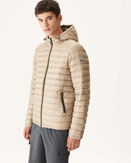 Jott New In Army/beige Doudoune Réversible à Capuche Bergen
