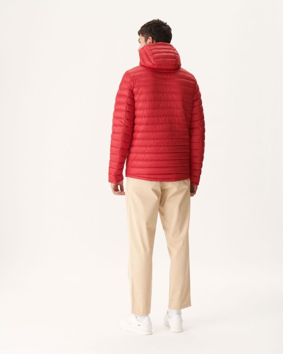 Doudoune Réversible Bleu Marine/rouge à Capuche Bergen Jott