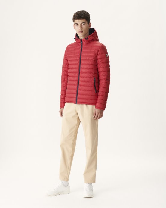 Doudoune Réversible Bleu Marine/rouge à Capuche Bergen Jott