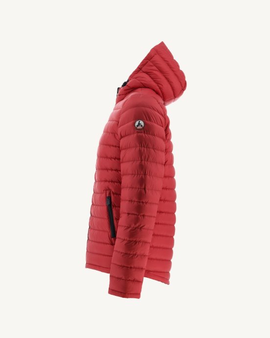 Doudoune Réversible Bleu Marine/rouge à Capuche Bergen Jott