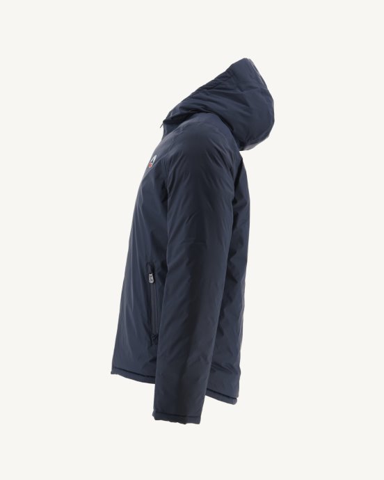 Doudoune Réversible Bleu Marine/rouge à Capuche Bergen Jott
