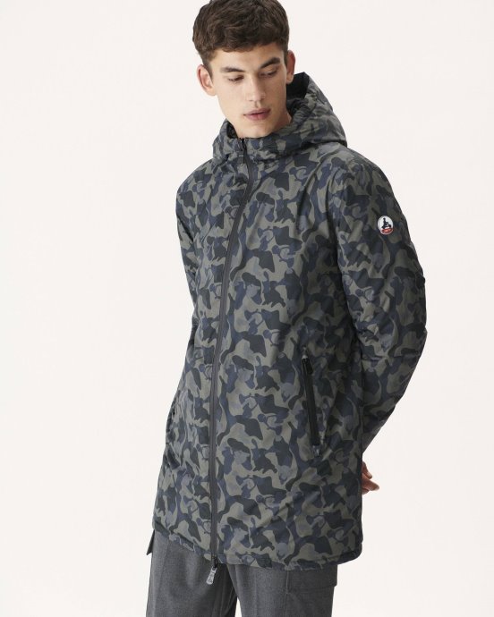 Jott New In Ton Sur Ton Imprimé Militaire/noir Doudoune Légère Réversible Amsterdam