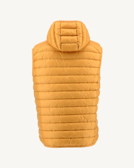 Doudoune Sans Manches à Capuche Jaune Moutarde Pat Jott