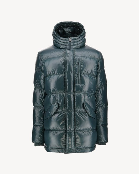 Doudoune Laquée à Capuche Jott New In Vert Foncé Claus