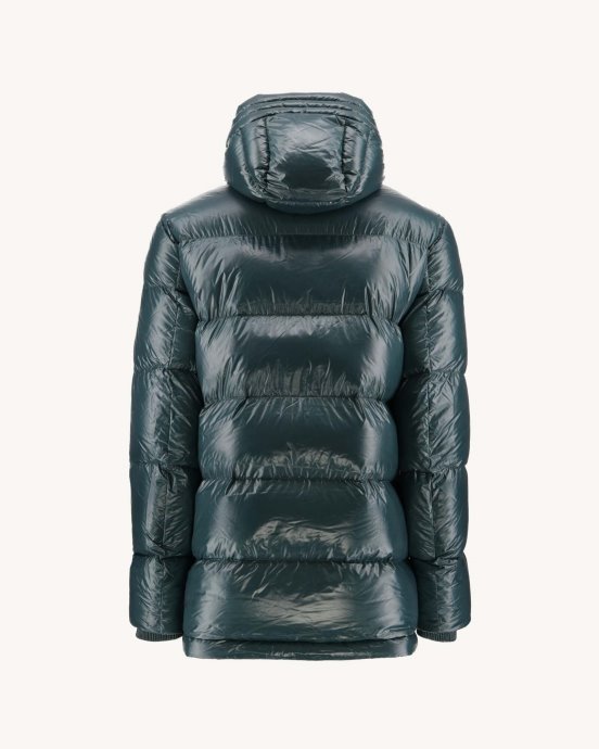 Doudoune Laquée à Capuche Jott New In Vert Foncé Claus