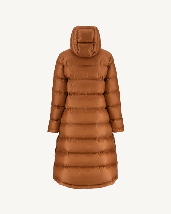 Doudoune Longue à Capuche Toffee Karachi Jott