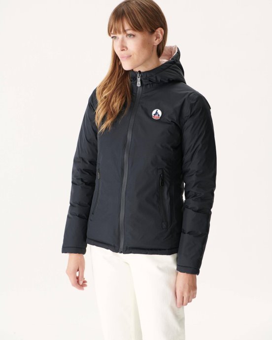 Jott Doudoune Réversible New In Noir/rose Clair Vienne