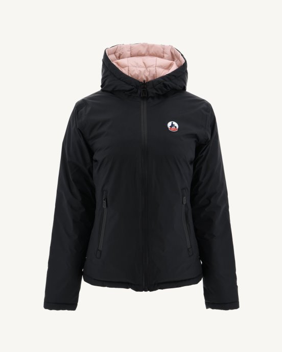 Jott Doudoune Réversible New In Noir/rose Clair Vienne
